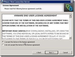 1.Accept License Agreement