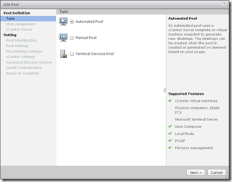 Horizon View 5.3 Appendix C – Desktop Pool Types | The Virtual Horizon