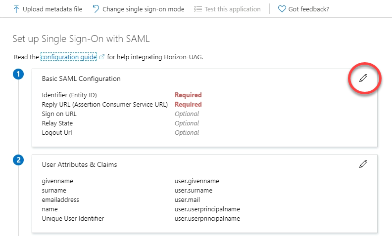 8. Basic SAML Configuration